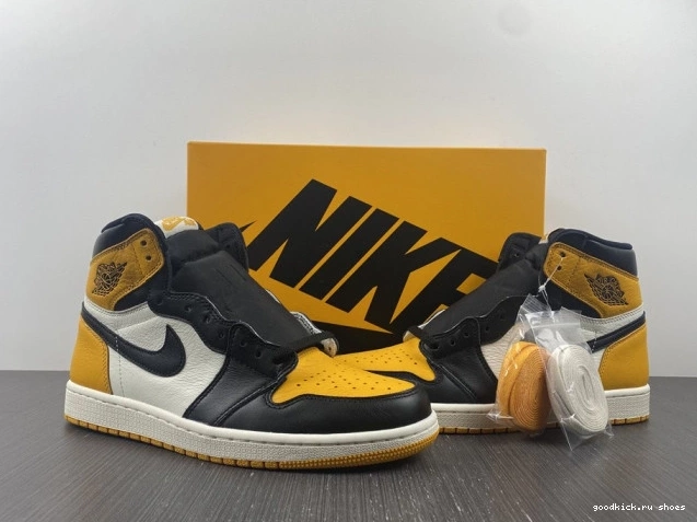 80% Off Sale Toe 1 Air High OG Jordan 555088-711 Yellow 0706